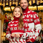 RED TURTLE NECK CHRISTMAS SWEATER