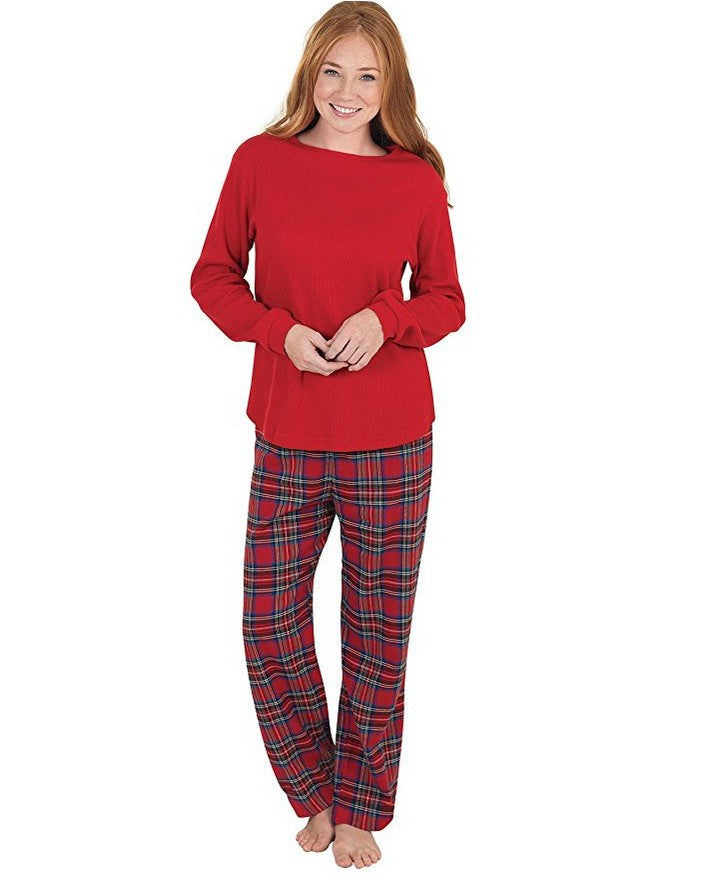 RED PLAID CHRISTMAS PYJAMAS