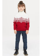 SNOWFLAKE POLYESTER JACQUARD SWEATER