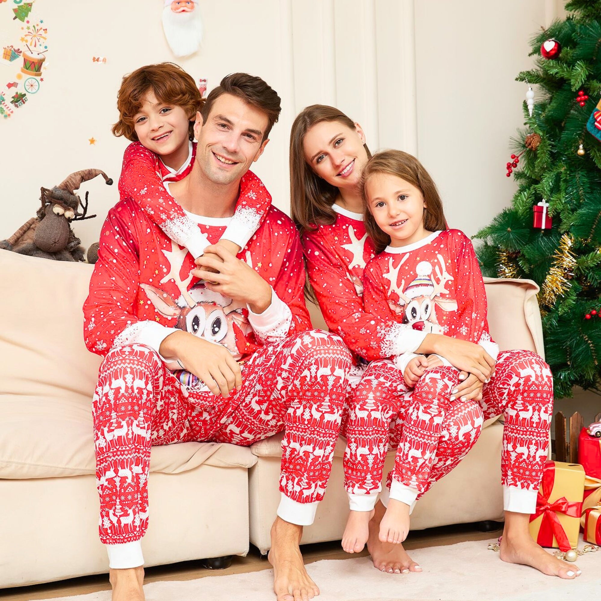 RED ELK CHRISTMAS PYJAMAS