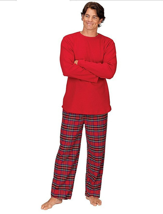 RED PLAID CHRISTMAS PYJAMAS