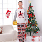 WHITE PLAID CHRISTMAS PYJAMAS