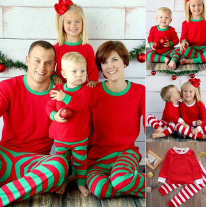 STRIPED FAMILY CHRISTMAS PAJAMAS