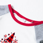 WHITE PLAID CHRISTMAS PYJAMAS