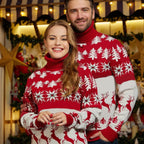 RED TURTLE NECK CHRISTMAS SWEATER