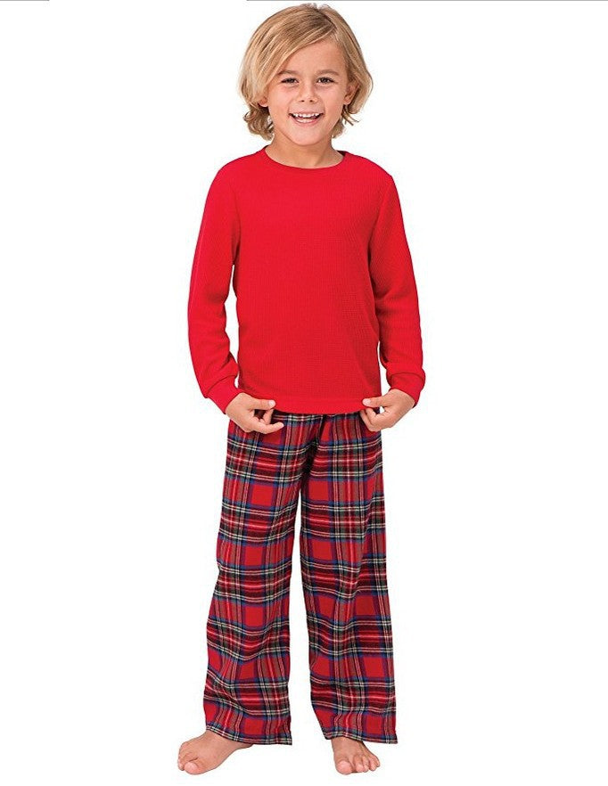 RED PLAID CHRISTMAS PYJAMAS