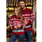 COUPLES MATCHING WHITE ELK SWEATER CARDIGAN