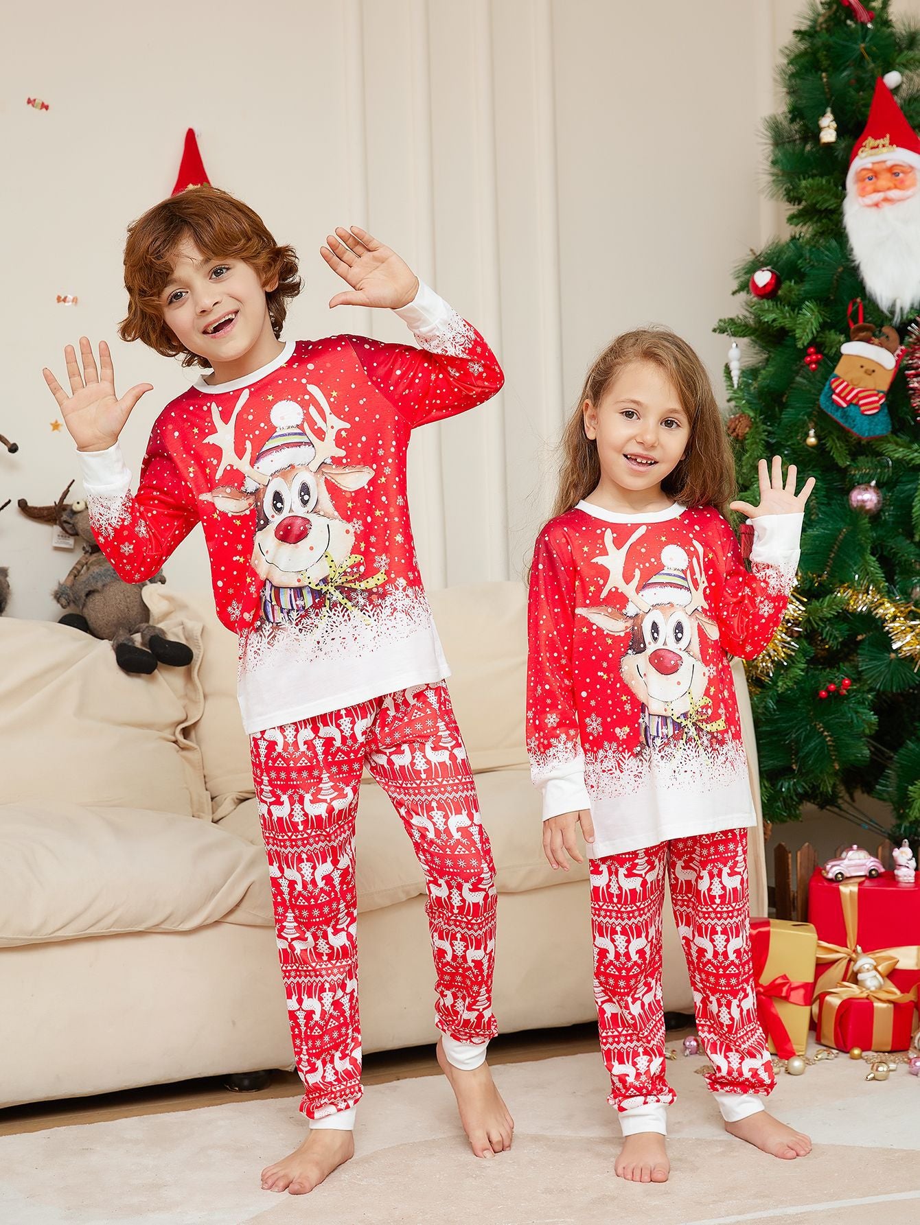 RED ELK CHRISTMAS PYJAMAS