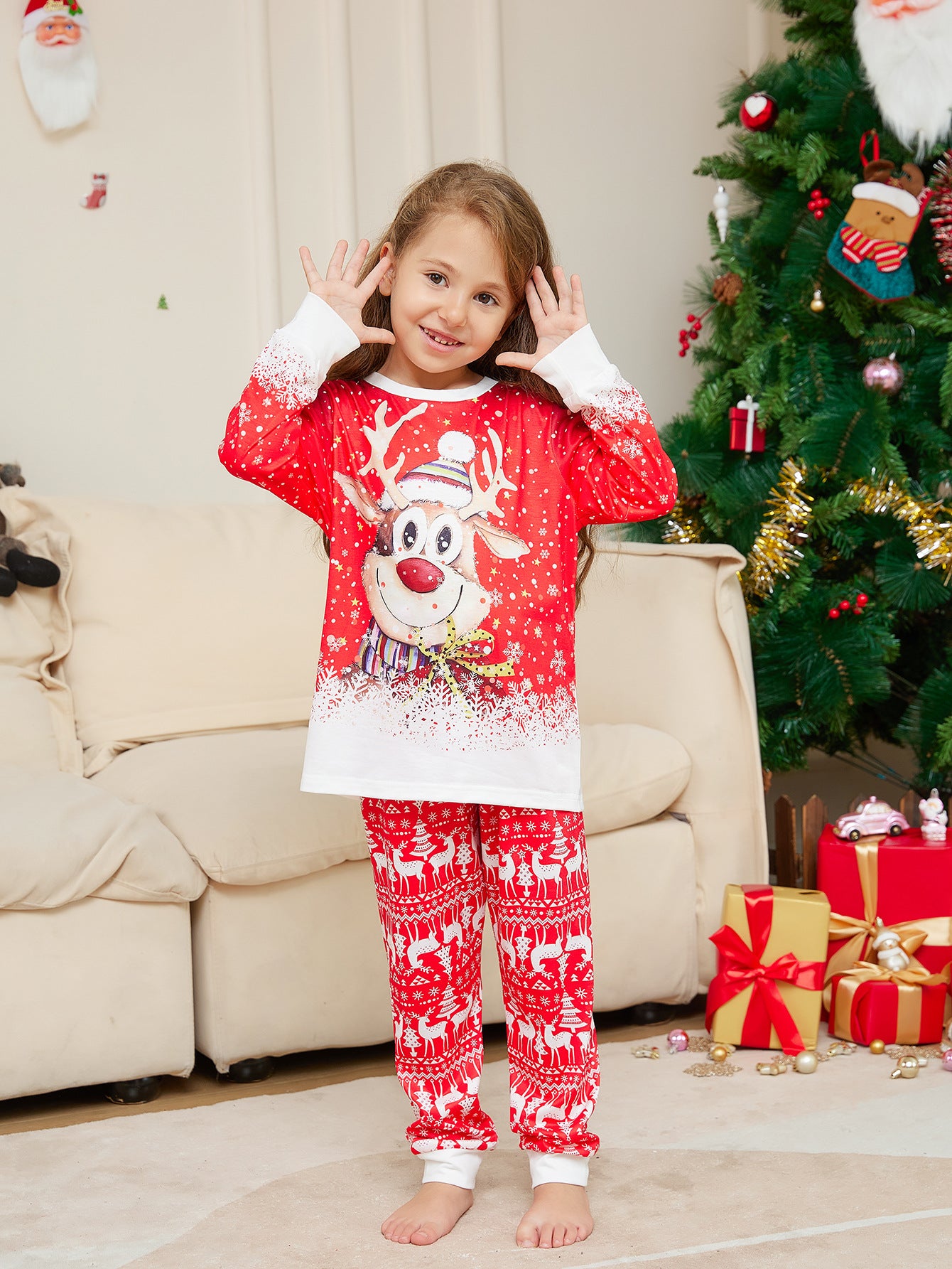RED ELK CHRISTMAS PYJAMAS