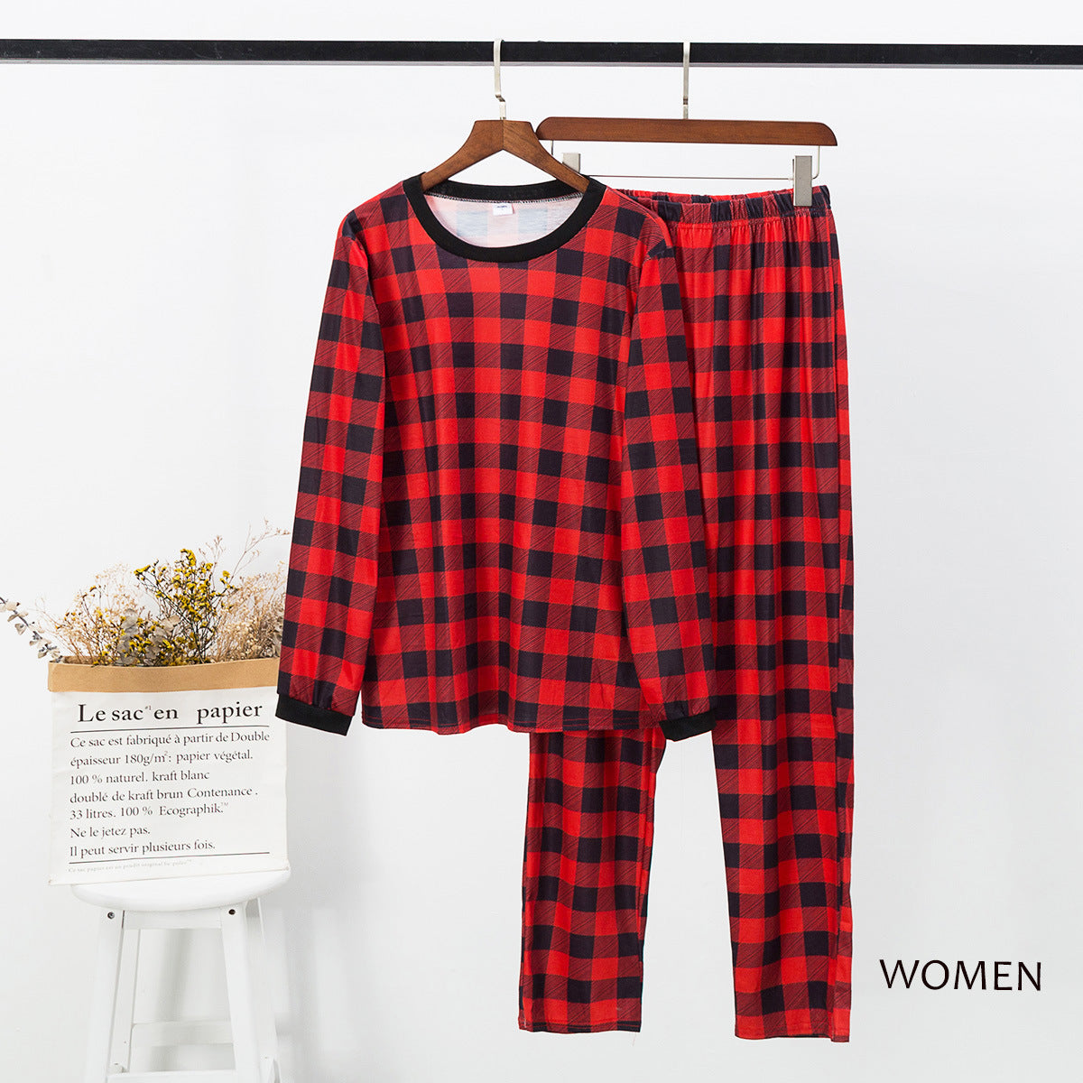 RED CHECK CHRISTMAS PYJAMAS