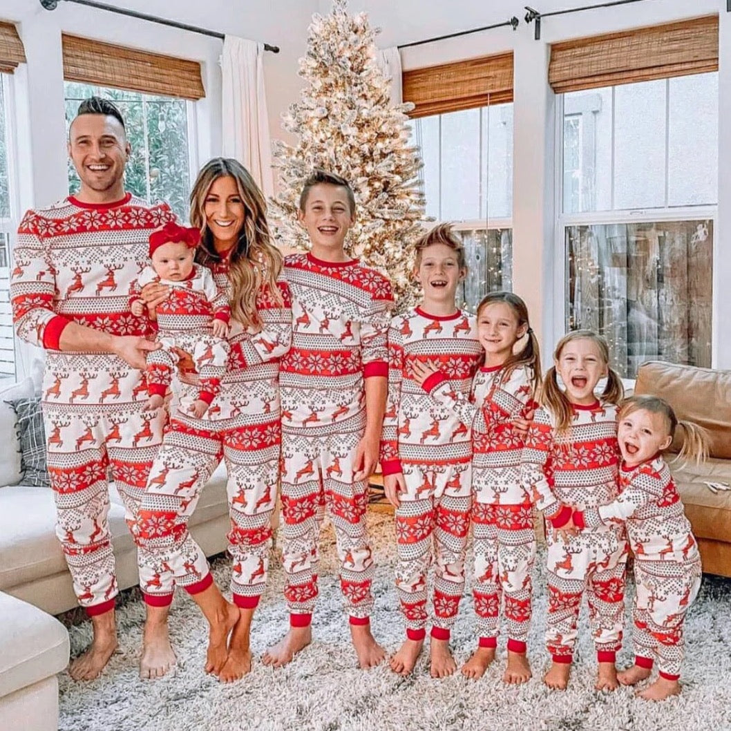 CLASSY RED CHRISTMAS PYJAMAS