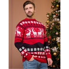 WHITE COUPLE MATCHING CHRISTMAS KNIT SWEATER