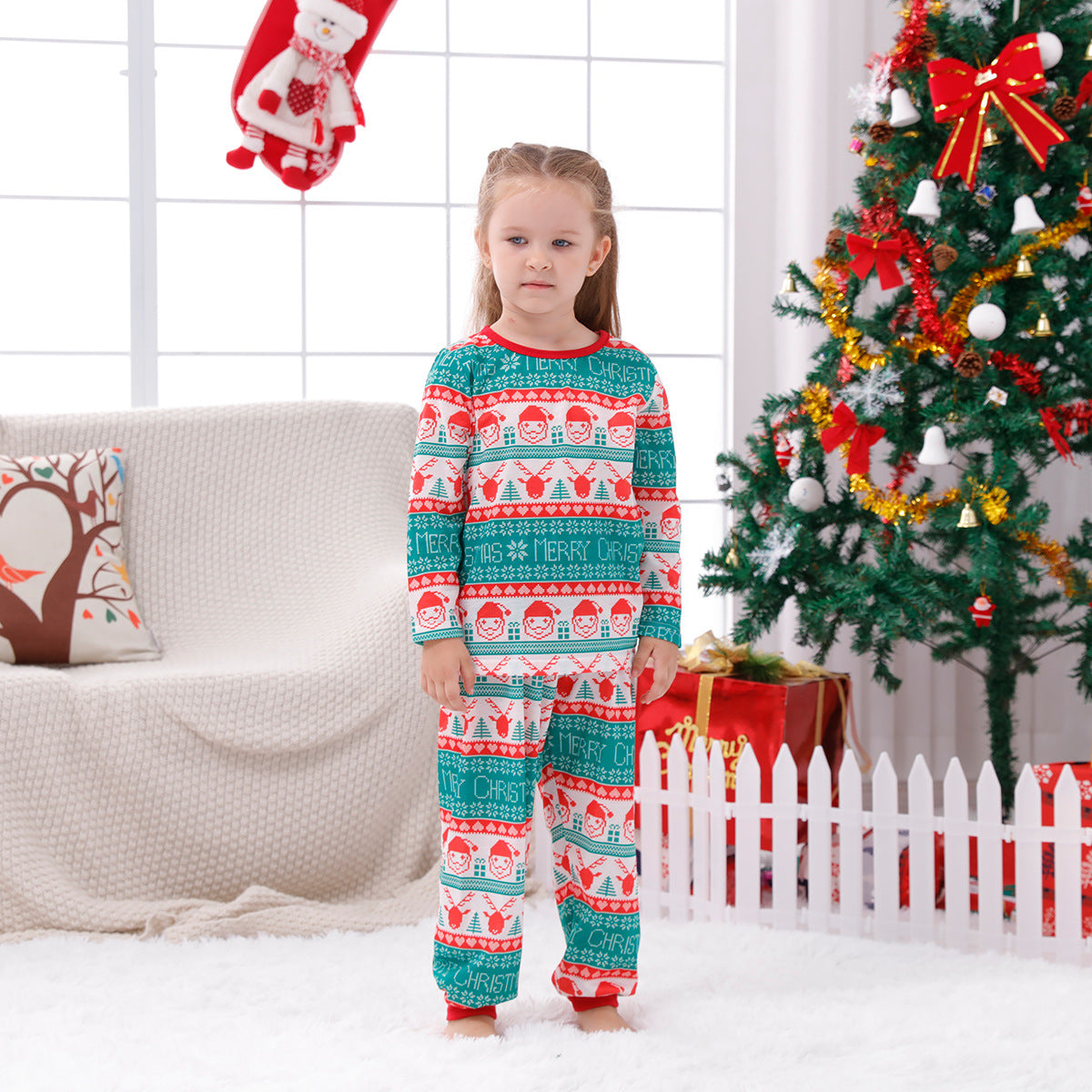 GREEN CHRISTMAS PYJAMAS