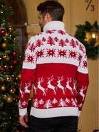 RED TURTLE NECK CHRISTMAS SWEATER