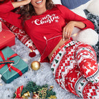 LADIES GREEN CHRISTMAS PYJAMAS