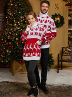 RED TURTLE NECK CHRISTMAS SWEATER