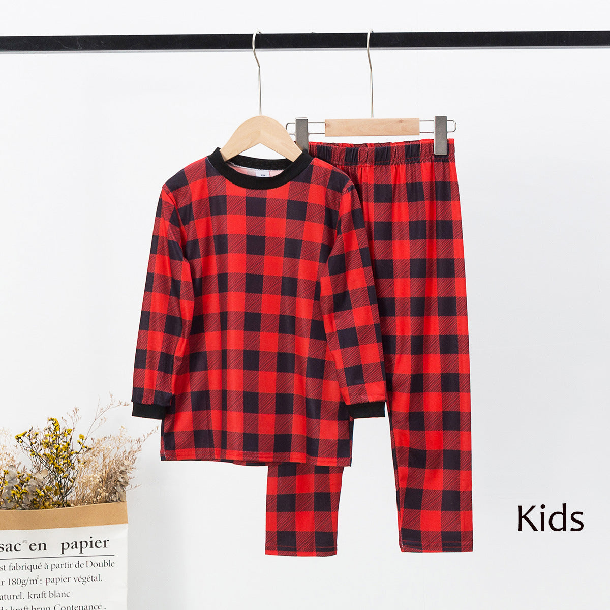 RED CHECK CHRISTMAS PYJAMAS