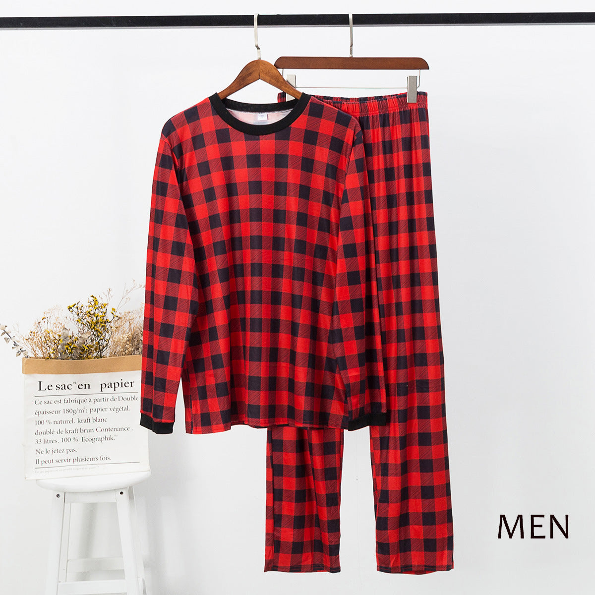 RED CHECK CHRISTMAS PYJAMAS