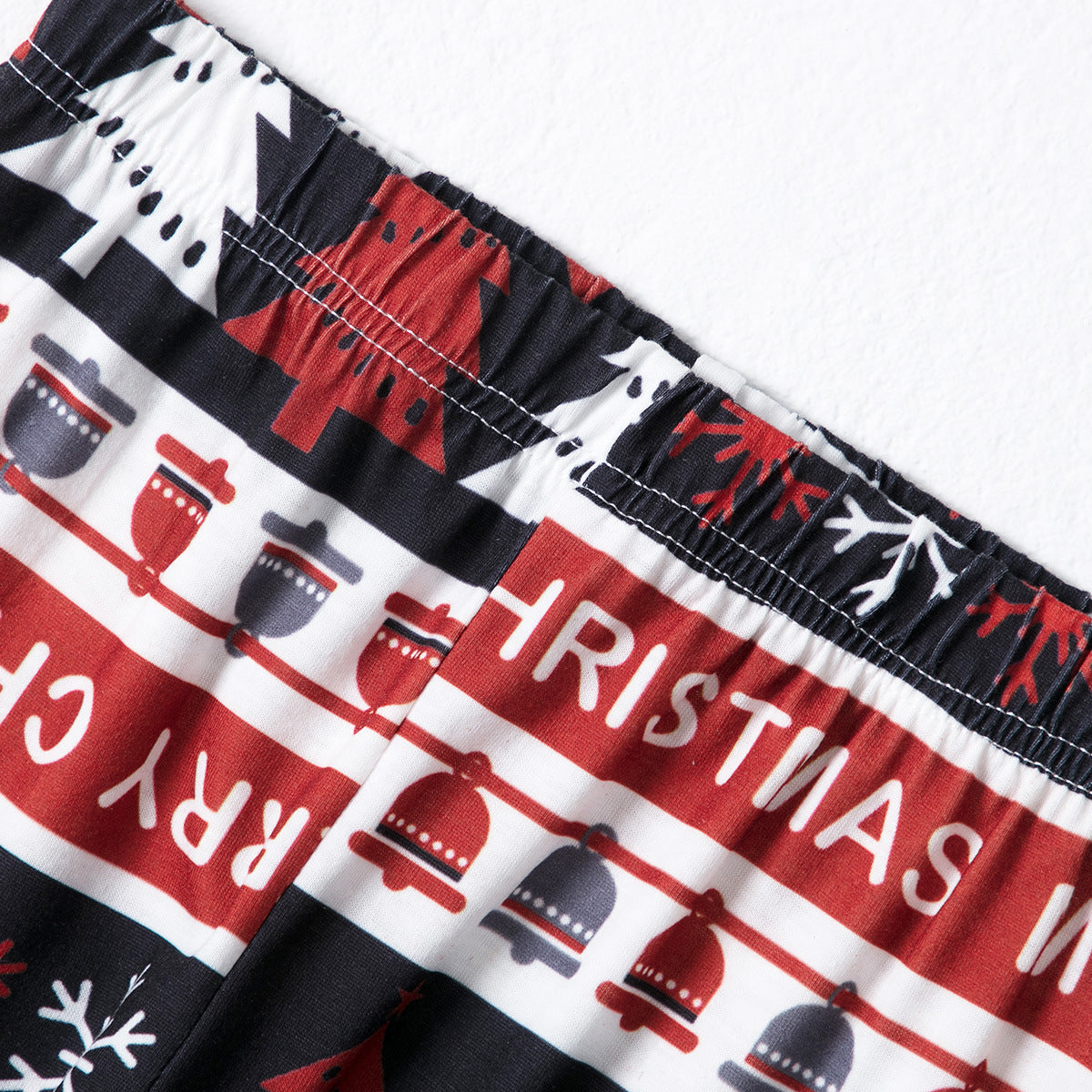 WHITE PLAID CHRISTMAS PYJAMAS