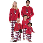 STRIPED PLAID CHRISTMAS PYJAMAS