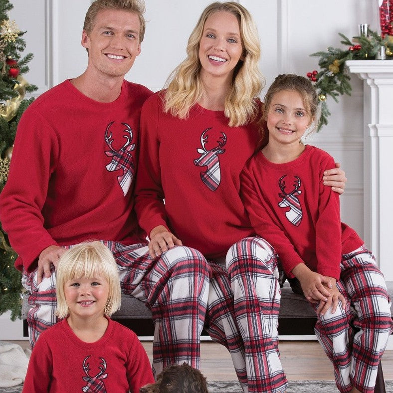 STRIPED PLAID CHRISTMAS PYJAMAS