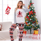 WHITE PLAID CHRISTMAS PYJAMAS