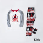 WHITE PLAID CHRISTMAS PYJAMAS