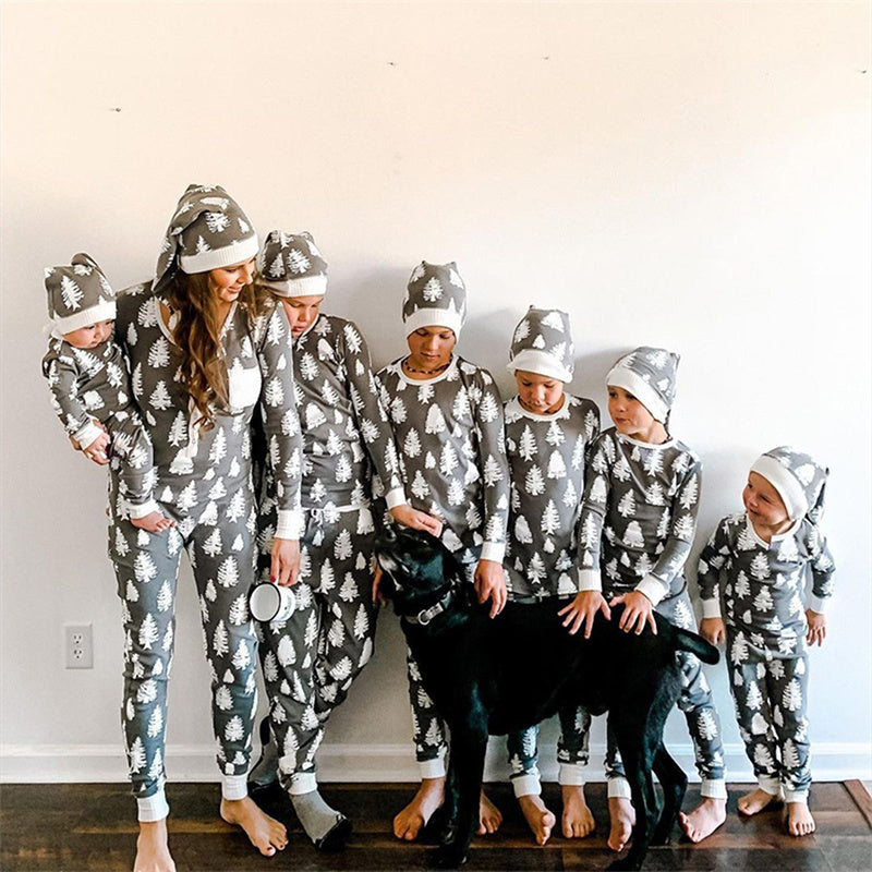 CHRISTMAS TREE PRINT PYJAMAS