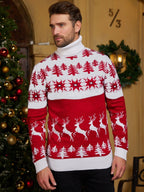 RED TURTLE NECK CHRISTMAS SWEATER